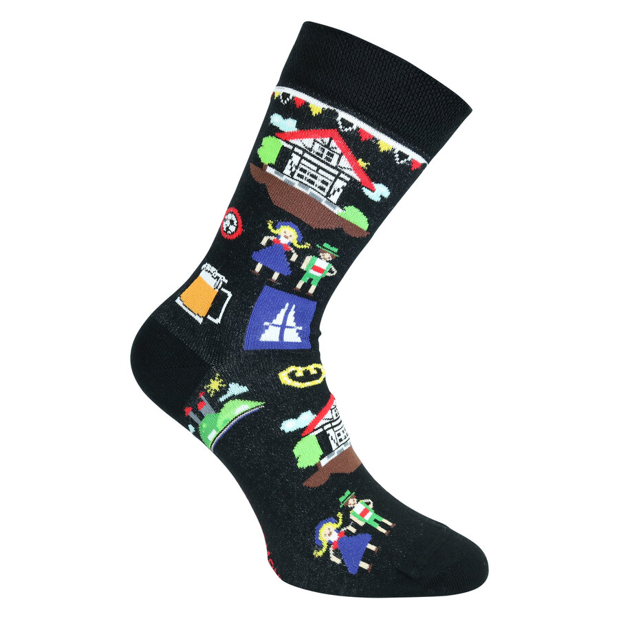 Ich liebe Deutschland Socken schwarz-bunt