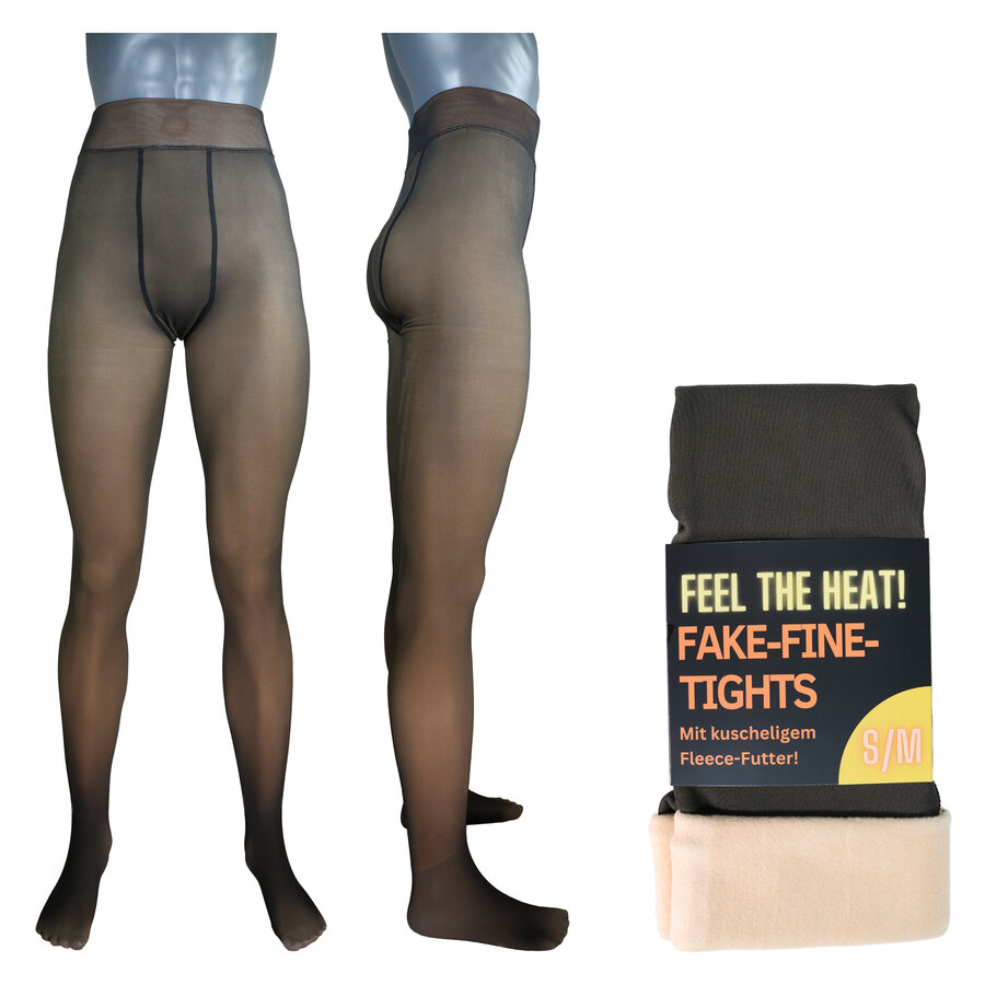 Damen Thermo Strumpfhose gefüttert Feinstrumpf-Optik