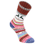 Kinder Wollsocken kunterbunte Scandinavian-Elch-Motive - 17