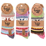 Kinder Wollsocken kunterbunte Scandinavian-Elch-Motive - 7