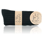 Merino-Kaschmir Wolle Socken schwarz - 3