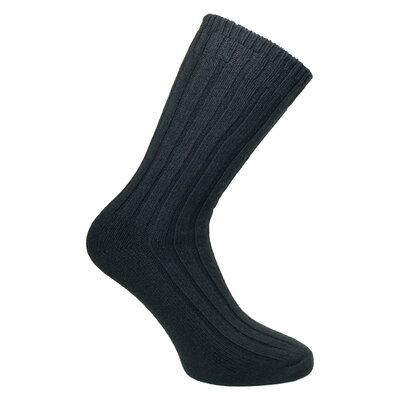 Merino-Kaschmir Wolle Socken schwarz