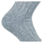 Merino-Kaschmir Wolle Socken grau-melange - 5