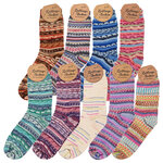 Damen-Wollsocken wie von OMA gestrickt bunt - 5