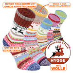 Dicke Hygge Wollsocken Skandinavien-Style Elch-Motive - 2