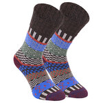 Dicke Wollsocken Folklore Skandinavien-Style bunt - 18
