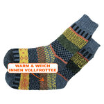 Dicke Wollsocken Folklore Skandinavien-Style bunt - 41