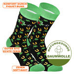 Gute-Laune-Socken Glücksklee-Hufeisen-Motive - 2