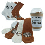 Coffee to Go Geschenke-Socken im Kaffeebecher - 1