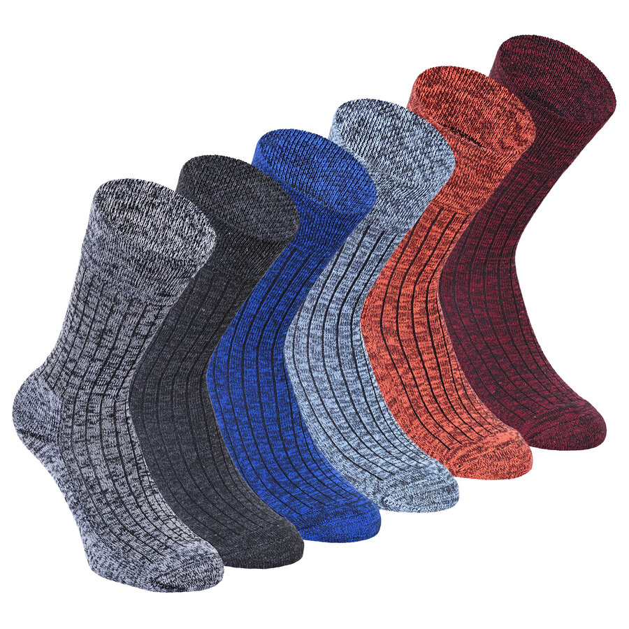 Wellness-Jeans-Socken Recycling-Baumwolle Multi-Mouline-Farben