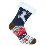 Thermo Hütten-Socken ABS-Noppen Rentier-Motiv - 15