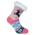 Thermo Hütten-Socken ABS-Noppen Rentier-Motiv - 18