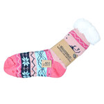 Thermo Hütten-Socken ABS-Noppen Rentier-Motiv - 12