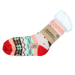 Thermo Hütten-Socken ABS-Noppen Rentier-Motiv - 14
