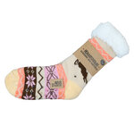 Thermo Hütten-Socken ABS-Noppen Rentier-Motiv - 11