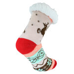 Thermo Hütten-Socken ABS-Noppen Rentier-Motiv - 7