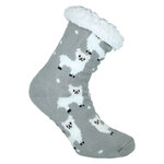 Damen Hütten-Socken Thermo Lama-Motiv ABS-Noppen - 7