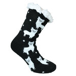 Damen Hütten-Socken Thermo Lama-Motiv ABS-Noppen - 8
