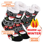Thermo Hütten-Socken Weihnachtsmann-Motiv - 2