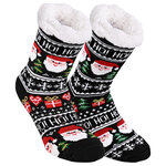 Thermo Hütten-Socken Weihnachtsmann-Motiv - 1
