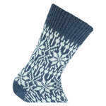 Wollsocken Norwegermuster Stern-Design Made in Germany jeans-natur - 4
