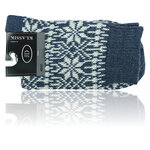 Wollsocken Norwegermuster Stern-Design Made in Germany jeans-natur - 3
