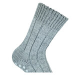 Homesocks Stoppersocken Merino Wolle ABS Noppen Made in Germany hellgrau - 9