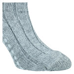 Homesocks Stoppersocken Merino Wolle ABS Noppen Made in Germany hellgrau - 11