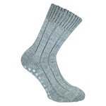 Homesocks Stoppersocken Merino Wolle ABS Noppen Made in Germany hellgrau - 6