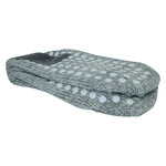 Homesocks Stoppersocken Merino Wolle ABS Noppen Made in Germany hellgrau - 5