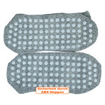 Homesocks Stoppersocken Merino Wolle ABS Noppen Made in Germany hellgrau - 4