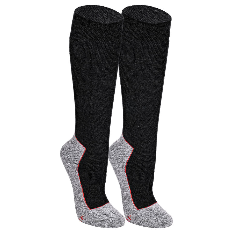 Dicke Klima-Arbeits-Kniestrümpfe Merinowolle Made in Germany anthrazit - 6