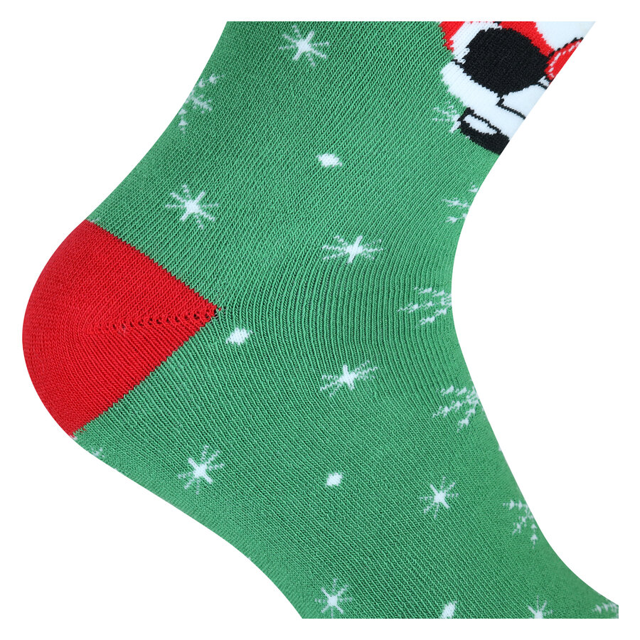 Weihnachtssocken Baumwolle Weihnachtsmann-Motiv Made in Germany bunt - 7