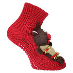 ABS Noppensocken 3D-Wintermotiv Weihnachts-Elch - 8