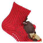 ABS Noppensocken 3D-Wintermotiv Weihnachts-Elch - 12