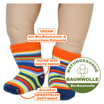 Baby-Söckchen Bio Baumwolle vegan fair geringelt bunt - 7
