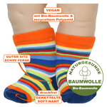 Baby-Söckchen Bio Baumwolle vegan fair geringelt bunt - 2