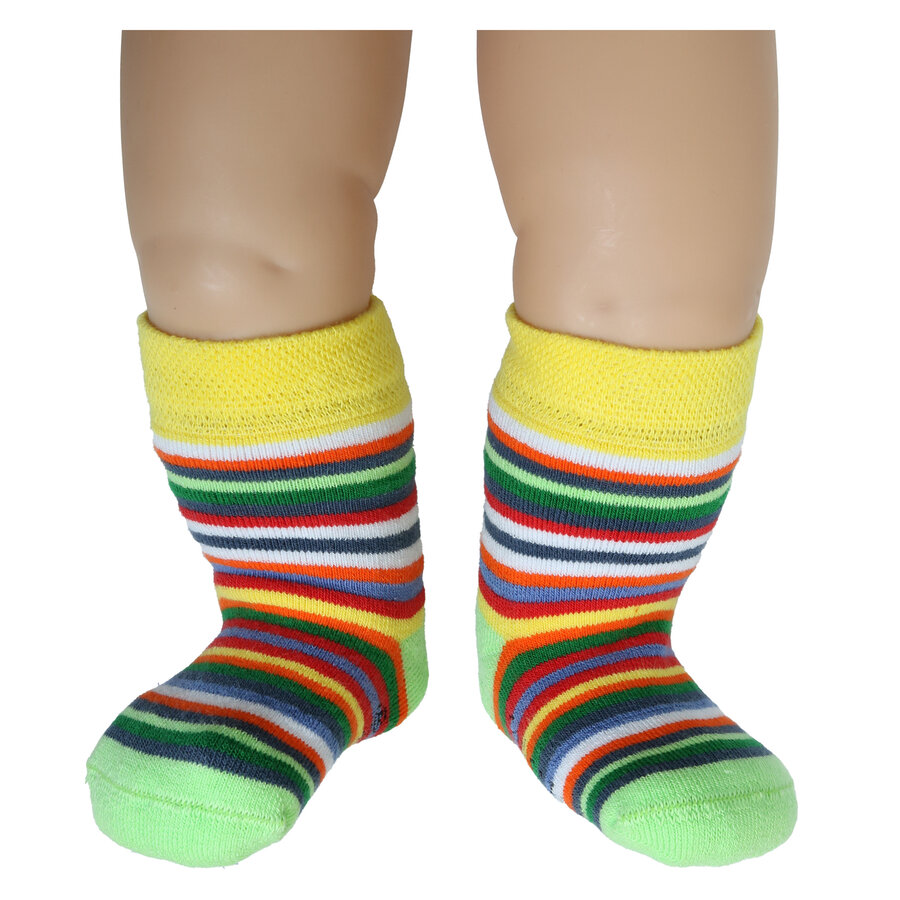 Dicke Thermo-Baby-Söckchen Baumwolle geringelt - 7