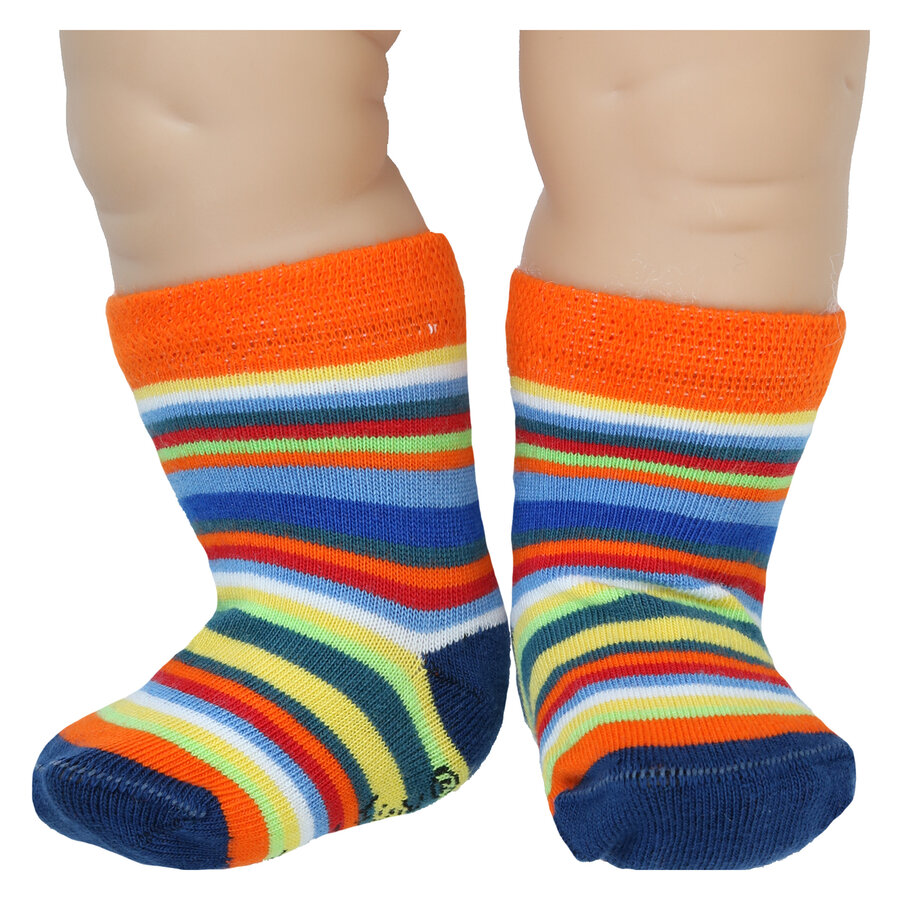 Baby-Söckchen Bio Baumwolle vegan fair geringelt bunt