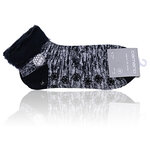 Kurze Kuschelsocken ABS Noppen Camano schwarz - 2