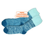 Dicke Damen-Kuschel-Socken camano Warm Up seaport petrol - 3