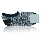 Dicke Damen ABS-Sneaker-Kuschel-Socken camano schwarz - 17
