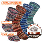 Herren-Wollsocken wie von OMA gestrickt bunt - 2