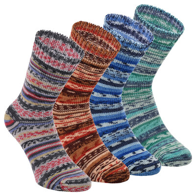 Herren-Wollsocken wie von OMA gestrickt bunt