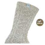 Kuschel-Lurex-Glitzer-Socken Skechers beige-wollweiß-mouline - 5