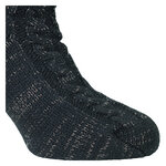 Damen Hütten-Kuschelsocken Glitzer Zierbommel Skechers schwarz - 9