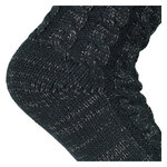 Damen Hütten-Kuschelsocken Glitzer Zierbommel Skechers schwarz - 8
