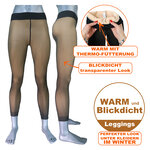 Damen Thermo-Leggings camano blickdicht transparenter 20 DEN Look - 2