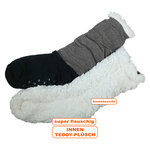Damen Hüttensocken ABS-Noppen Glitzer-Lurex Antonio - 3