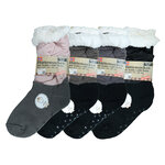 Damen Hüttensocken ABS-Noppen Glitzer-Lurex Antonio - 4